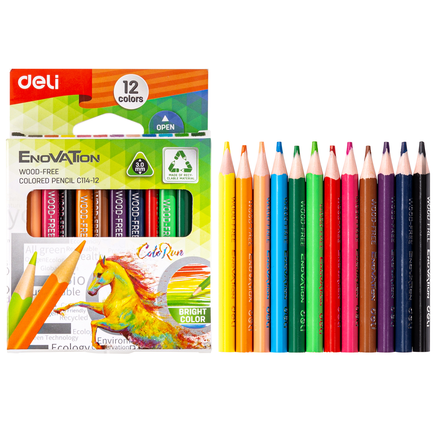 CRAYONS COULEUR C114-12 DELI