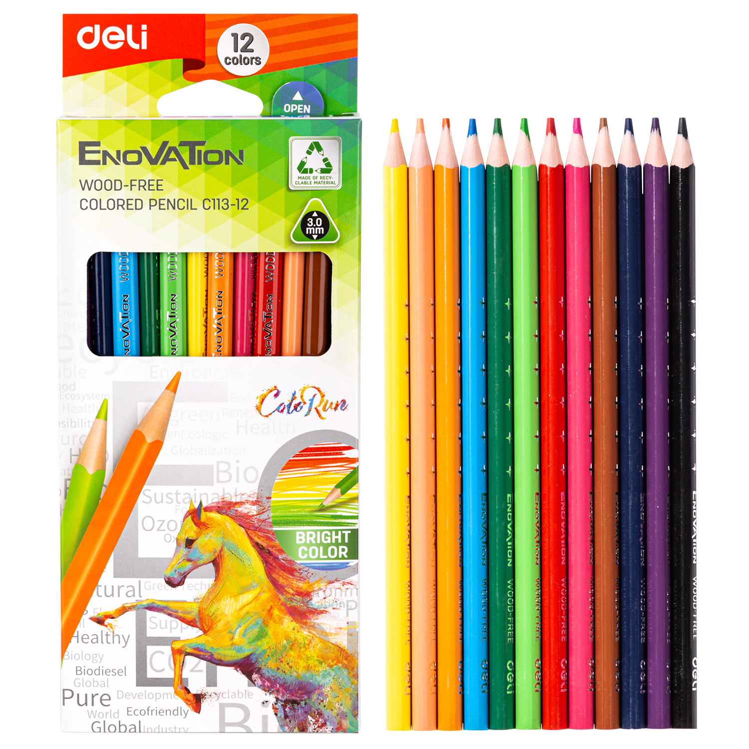 CRAYONS COULEUR EC113-12 DELI