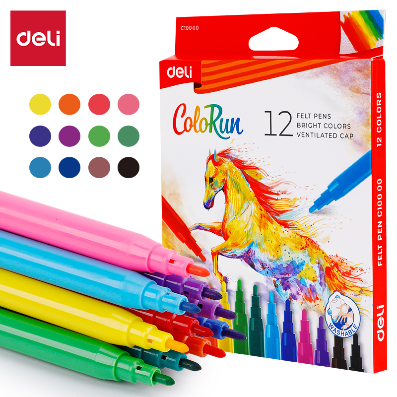 CRAYONS FEUTRE EC10000 DELI