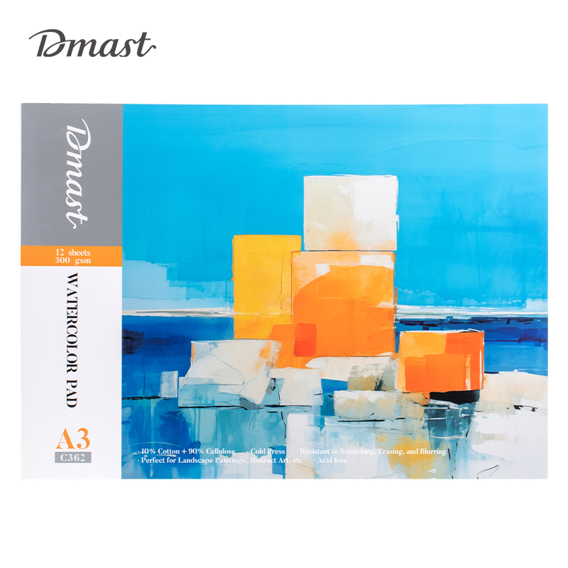 DMAST SKETCH BOOK A3 WATERCOLOR PAD 12 F 300GSM
